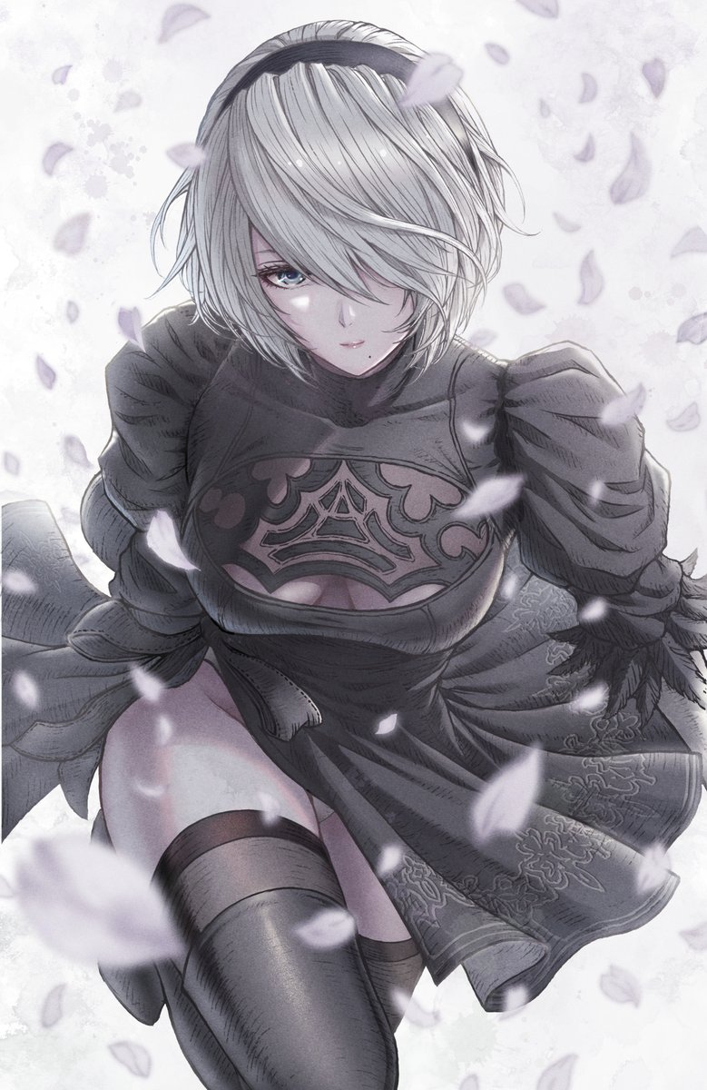 Tomozoo83's tweet photo. 2B 

#NieRAutomata #2B https://t.co/SmsRFhhhng