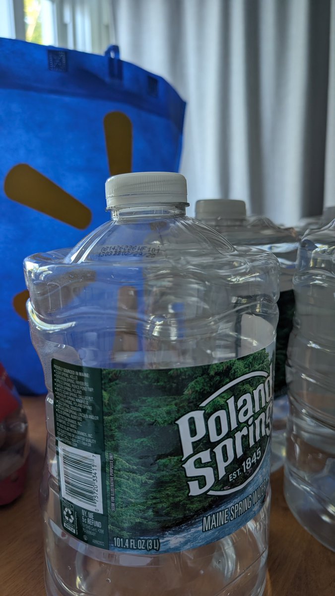 TrendingTickler's tweet photo. @Walmart why do you continue to deliver damaged water bottles on my Walmart+ deliveries??

All the Potland Springs water bottles are crushed at the top. They are really hard to use and water spills everywhere. I have complained in d past you still delivering the crushed bottles. https://t.co/8LJEnRIMeS