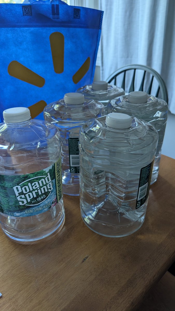 TrendingTickler's tweet photo. @Walmart why do you continue to deliver damaged water bottles on my Walmart+ deliveries??

All the Potland Springs water bottles are crushed at the top. They are really hard to use and water spills everywhere. I have complained in d past you still delivering the crushed bottles. https://t.co/8LJEnRIMeS