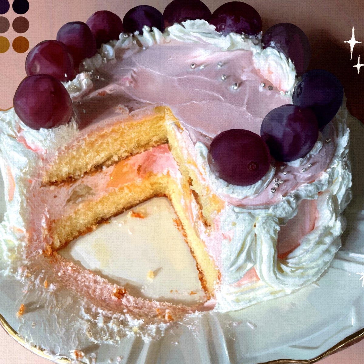 fine_9725's tweet photo. ケーキを作るスキルは上がっていませんが
ケーキを描くスキルは年々上がっています🎨 https://t.co/SC9xYCGMid
