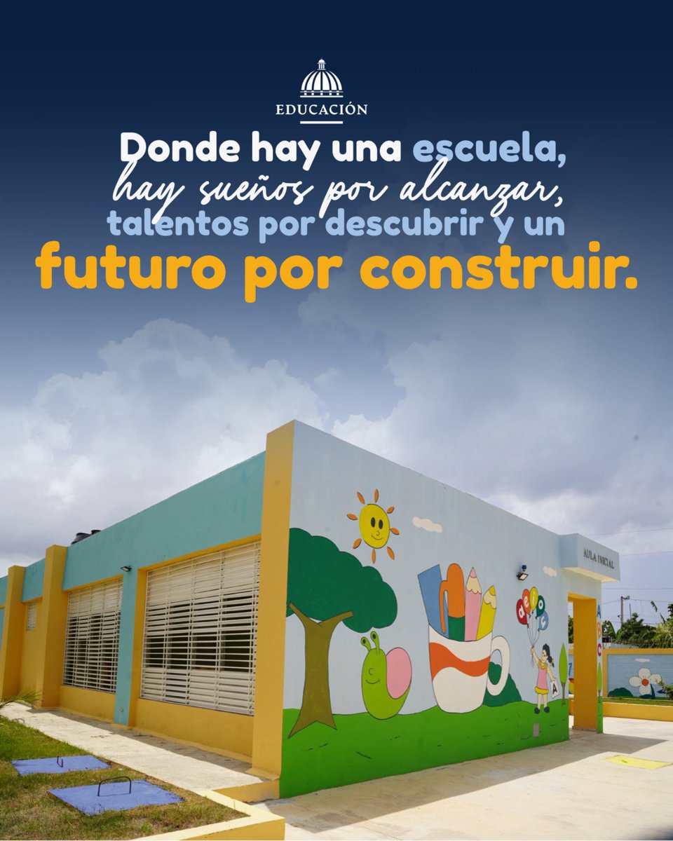 EducacionRDo's tweet photo. Una escuela es mucho más que un espacio para aprender. Es un lugar donde comienzan a tomar forma los sueños. 📚✨

Aquí, nuestros estudiantes descubren, exploran, crean y encuentran nuevas formas de desarrollar todo lo que son capaces de alcanzar.

¡Porque cada oportunidad abre un nuevo camino! 👏
