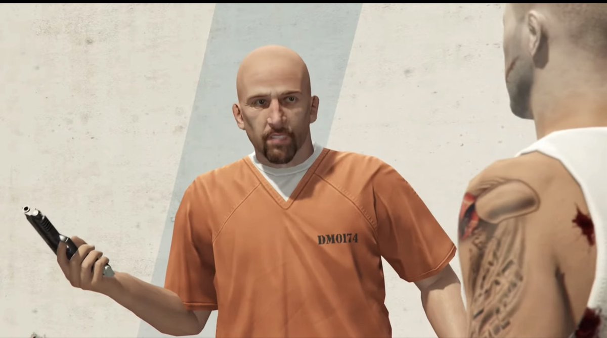 beastiepug's tweet photo. Is it me or do these 2 look alike? Could it be the same prisoner that we helped escape from the prison back in gta 5 online’s first heists. https://t.co/aplaRudn2F