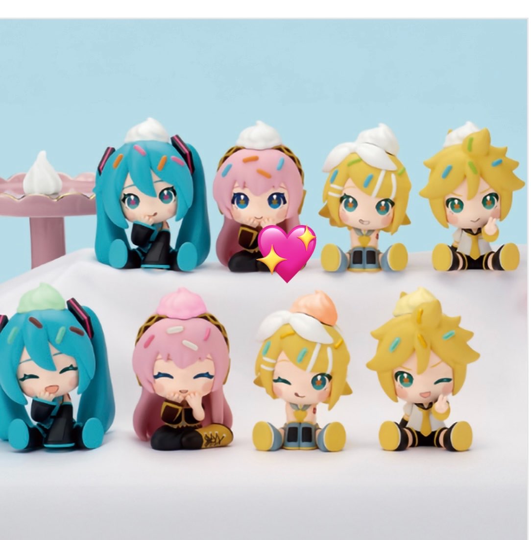 wrench919's tweet photo. 【交換】 PERIHAPI! ペリハピ　ポッピンスプリンクル ピアプロキャラクターズ　フィギュア

譲：初音ミク（にっこり）/鏡音レン（ウインク）

求：巡音ルカ　KAITO どちらも通常

📮郵送にて交換希望です。
検索からもお気軽にお声掛けください。
よろしくお願いいたします🙇 https://t.co/uj1WfGqCyo
