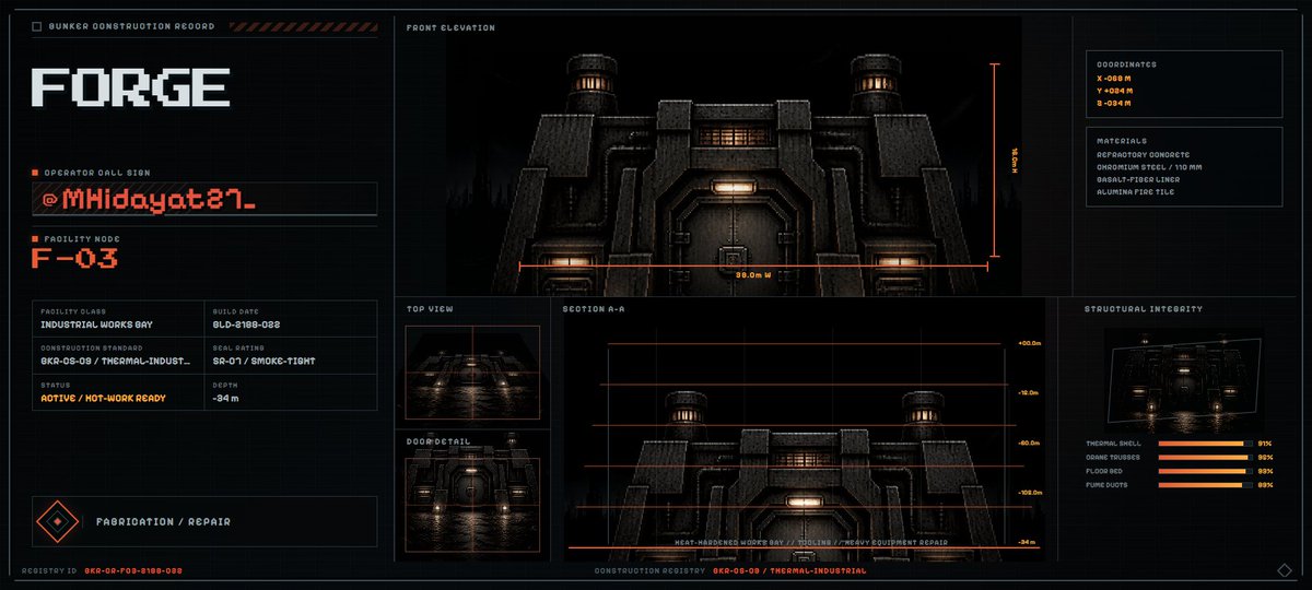 MHidayat27_'s tweet photo. 3,333 CITIZENS / FULLY FREE MINT

BUNKER // FORGE
STATUS // ENTRY PENDING https://t.co/7zbiHf0rwe https://t.co/QXMq74vO73