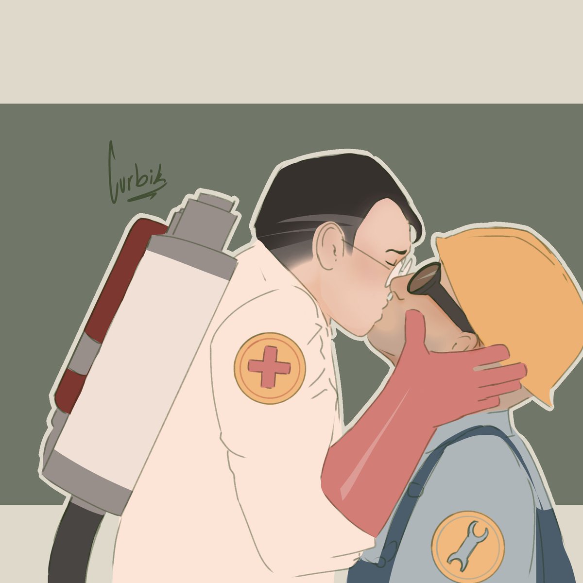curbirci's tweet photo. Science Party yayy #ScienceParty #Tf2 #TeamFortress2 #MedicTf2 #EngineerTf2 #EngineerMedic #Fanart #Art https://t.co/AeygRv4DtV