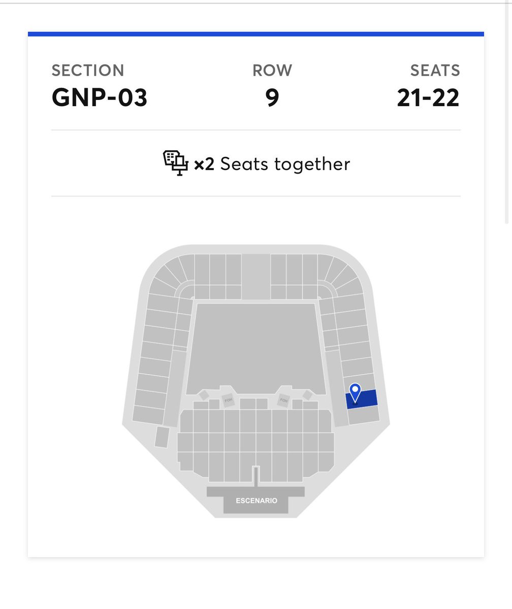 elsykes08's tweet photo. Vendo 2 Boletos para Enjambre el día de hoy 🐝 🎟️ 

$1,700 c/u lo que costaron 🎫 
Trato contra entrega 🏟️ 

@boletosMX_ @silvaanaavaz @Vendo_Boletos @BoletitosVara  gracias! https://t.co/l0YnEM2olu