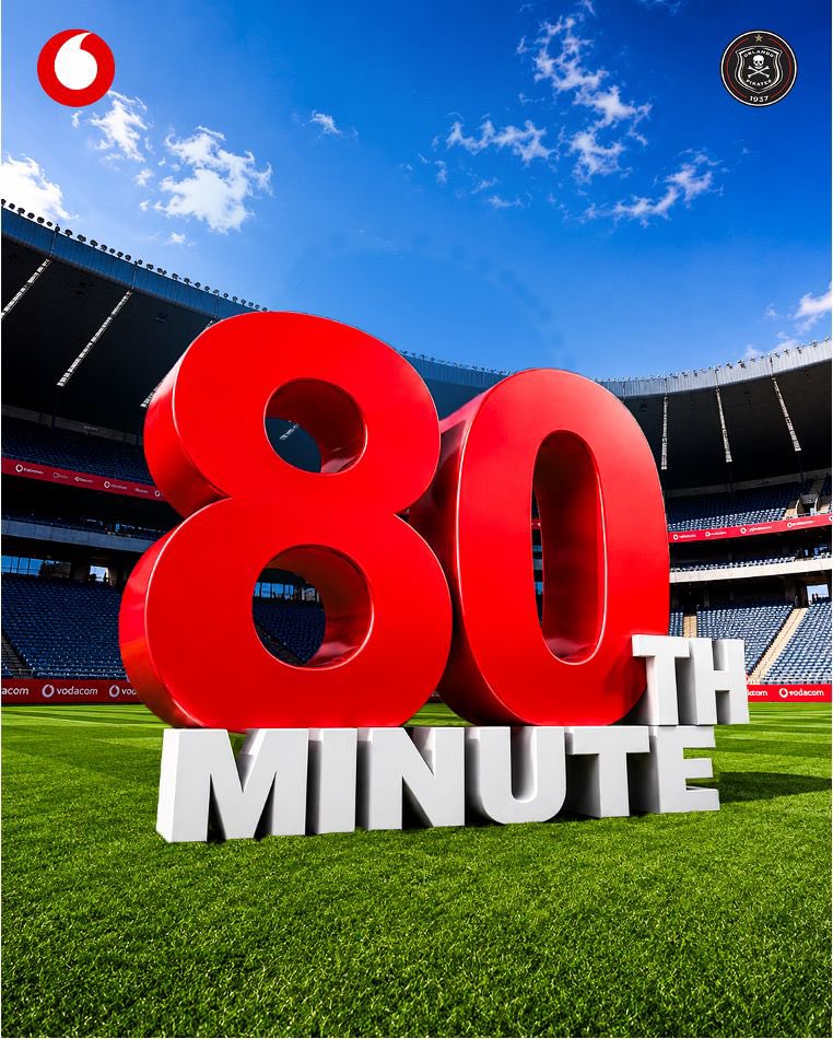 VodacomSoccer's tweet photo. We’re on to the 80th minute with a 2-0 scoreline. ☠️

Members, drop a #Vodacom8ActsOfKindness in the comments and you might walk away with an R800 Checkers voucher. 

Competition closes 29 Aug '26 (23:59) | Ts &amp; Cs Apply https://t.co/RlylG4JwYV