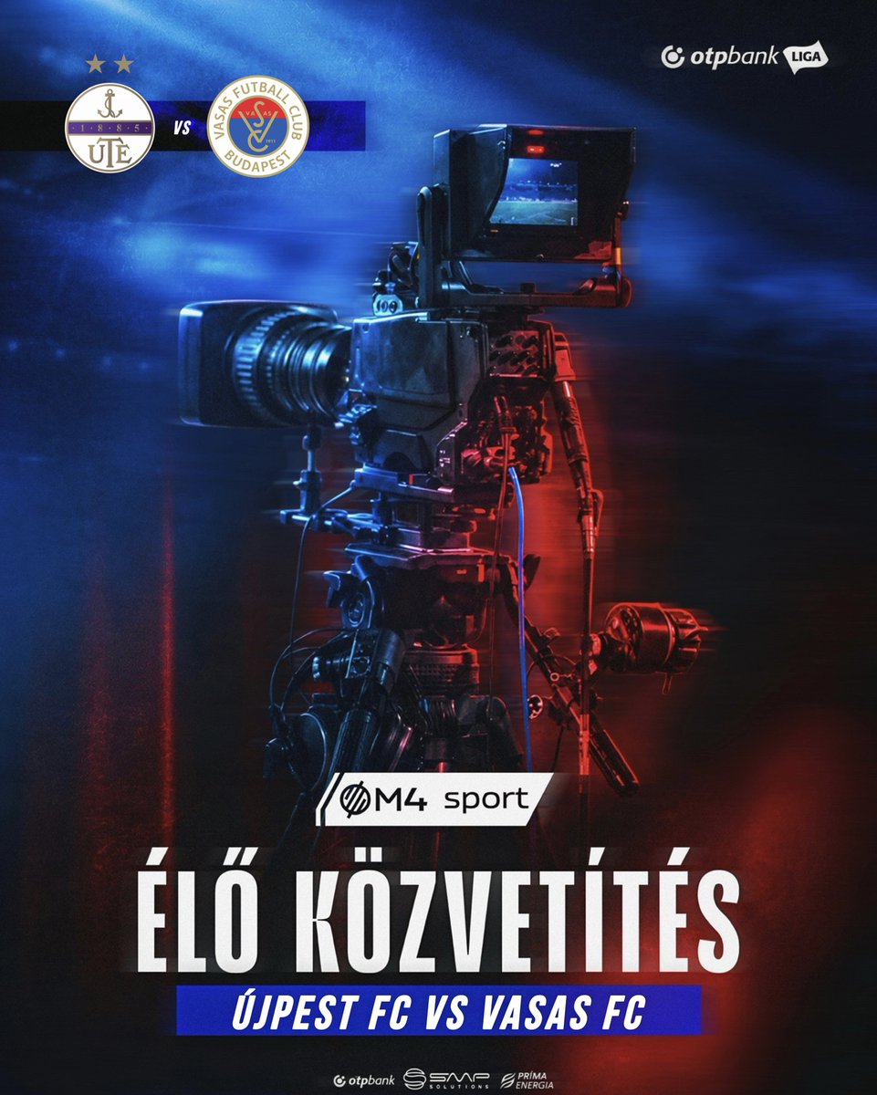 Vasas_FC's tweet photo. ❤️💙📺Tájékoztatjuk szurkolóinkat, hogy a ma esti, Újpest FC elleni mérkőzésünket az M4 Sport és az https://t.co/bCaH5SyBGl élőben közvetíti. A találkozó az élő közvetítés után a Médiaklikk felületén is visszanézhető. #hajravasas #vasas #vasasfc #vasasfutballclub https://t.co/kHqUnJPLnM