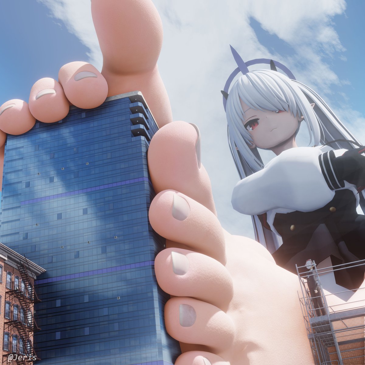 Jeris312's tweet photo. #giantess #巨大娘 Giantess Iori https://t.co/HIqJvafQi7