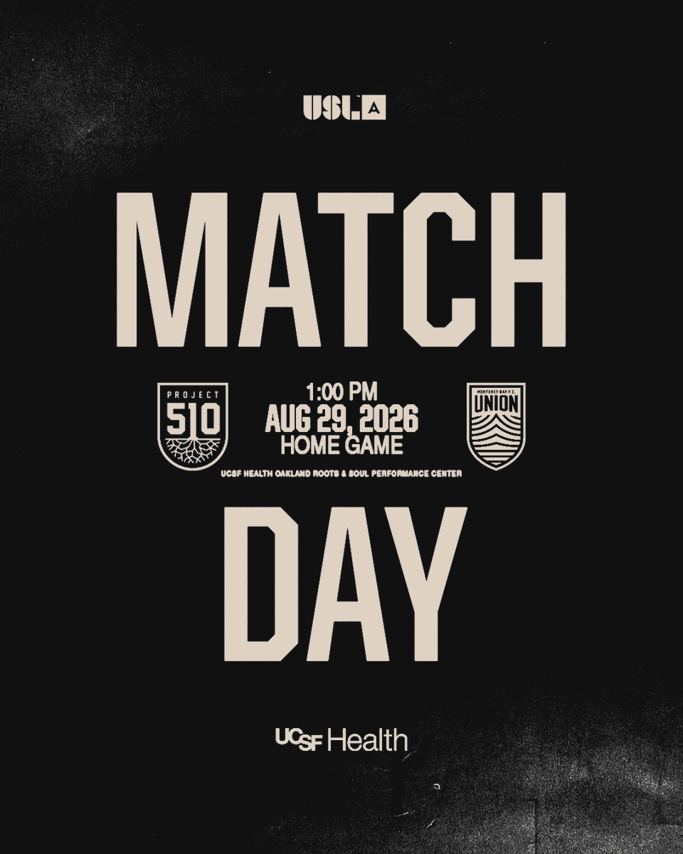 Project51O's tweet photo. Time to handle bidness.

🆚 Monterey Bay FC 2
🗓 Today 
⏰ 1 PM PT 
🏟️ UCSF Health Oakland Roots &amp; Soul Performance Center

Presented by @UCSFHospitals.

#51GROW | #UCSFHealth https://t.co/Zf9J6jbvUf