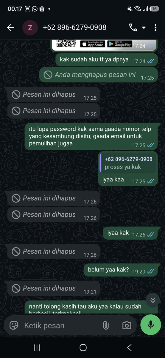 theonly_choco's tweet photo. ‼️BANTU VIRALKAN‼️

aku kena scam oleh salah satu penyedia jasa pemulihan akun gmail, nominalnya menurut ku cukup besar. aku memakai jasa itu karna email ku tidak dapat login karna aku lupa password dan juga tidak tersambung oleh nomor telepon dan email pemulihan. https://t.co/rVOUou84vz