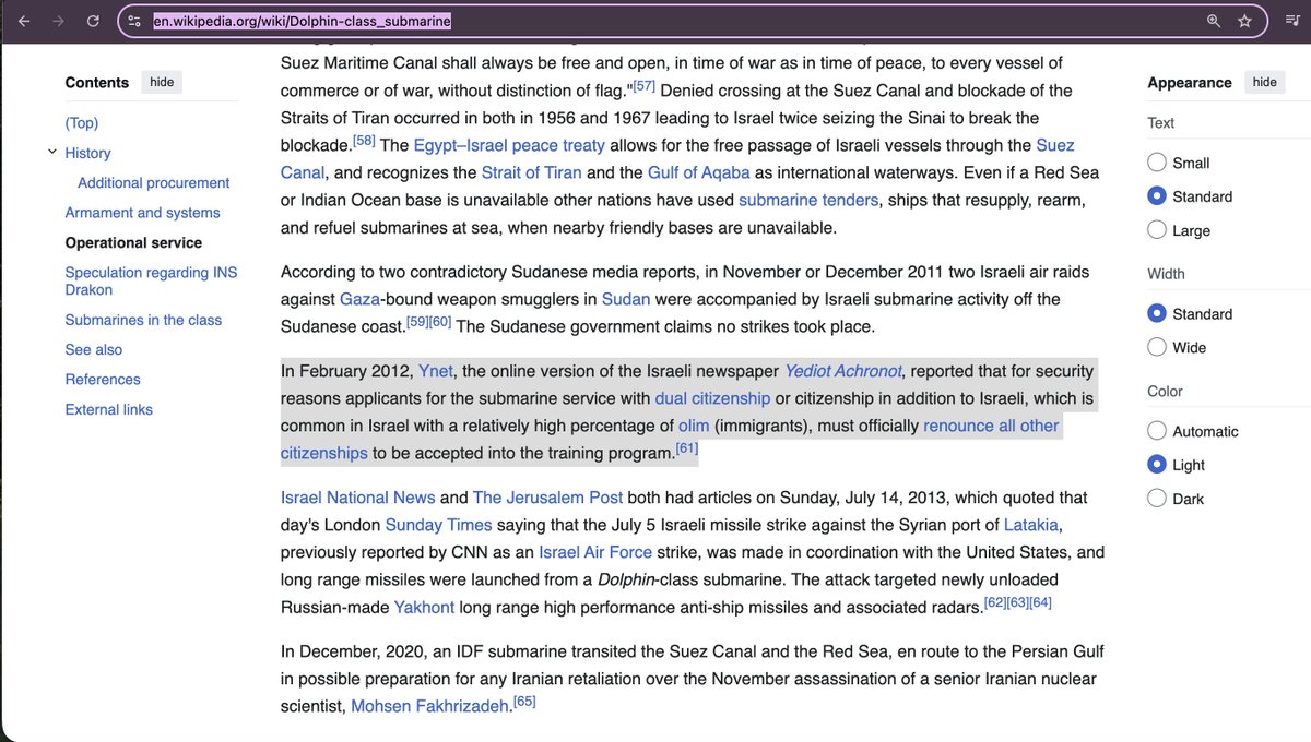 AnaEscobarShow's tweet photo. Why does anyone on an Israeli nuclear sub (built to evade American detection systems and possibly hovering off the coast of NYC right now) have to renounce US citizenship? 

Could it be because a dual US-Israeli citizen might not be willing to nuke us? https://t.co/LLsMIvkVRs