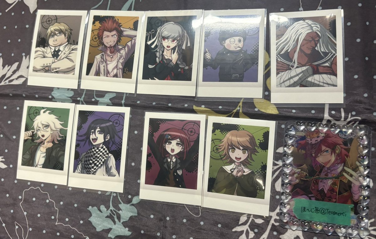 Teamerci's tweet photo. 【交換、譲渡】
ダンガンロンパ　ぱしゃこれ

求　同異種十神白夜　もしくは
※譲渡は無印のみ(⭐︎は不可)  
※譲渡の場合50円＋送料

譲　⭐︎狛枝、⭐︎王馬
(無印)桑田,大神,不二咲,偽十神,辺古山,星,夢野

まとめて交換いただける方優先。
郵送交換希望。 https://t.co/4zO1w2jpe3