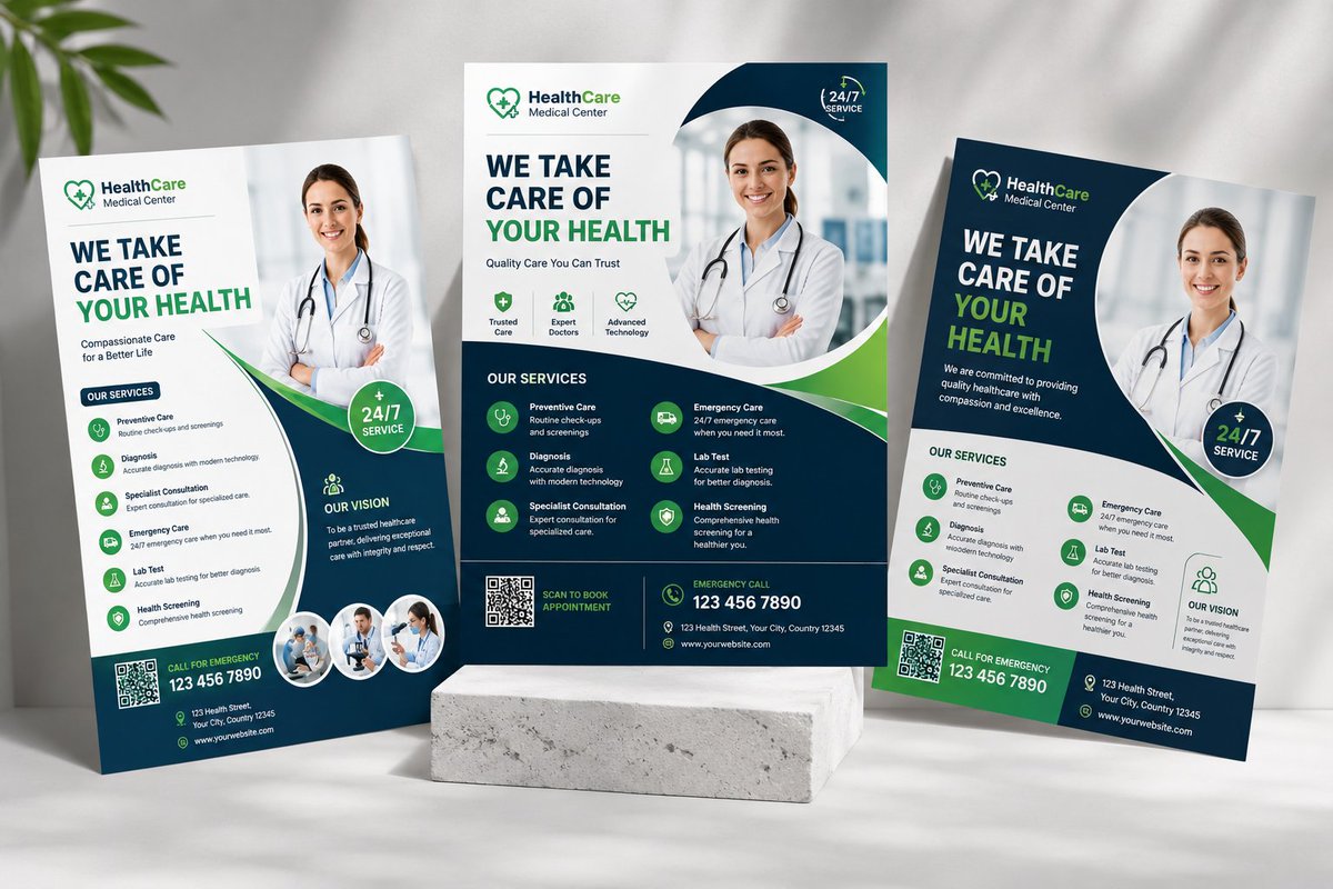 ShawkatTum47727's tweet photo. 🩺 Medical Flyer &amp; Brochure Design
https://t.co/q5XCyS2QNs…
✨ Modern &amp; professional design
📄 Print &amp; digital ready
🎨 Fully customizable
📩 Available on Kwork
#MedicalDesign #FlyerDesign #BrochureDesign #GraphicDesign #Kwork #HealthcareDesign https://t.co/Dp2TknH57W