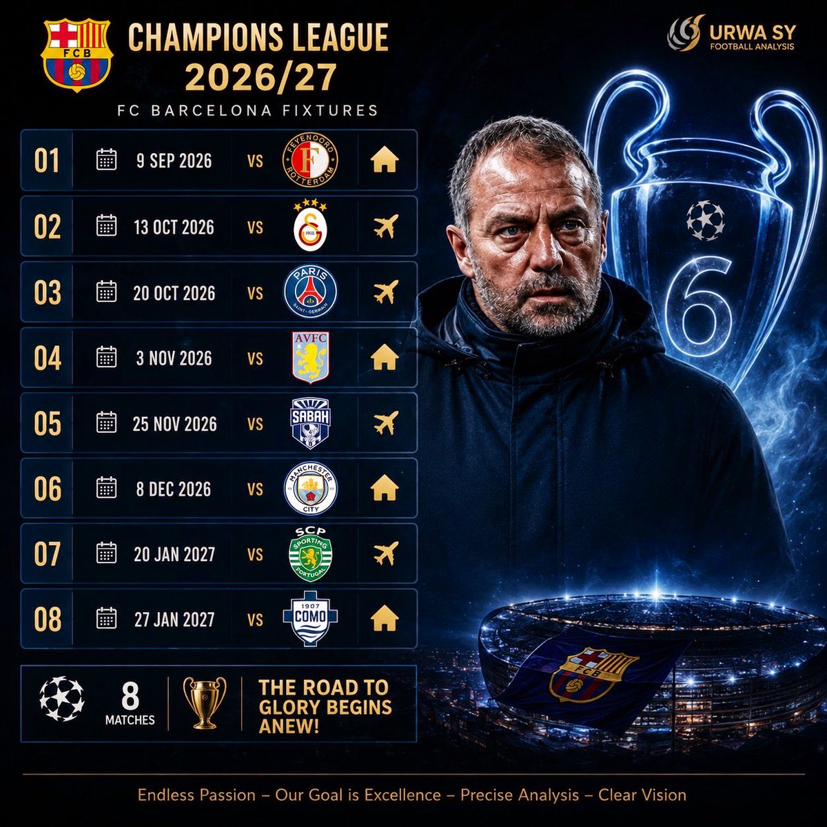 fayezbarca3's tweet photo. جدول برشلونة في الأبطال وتحديداً شهر اكتوبر مبارياته صعبة ، تحدي صعب للدفاع اللي أنا غير مقتنع فية https://t.co/ZzazDZtchM