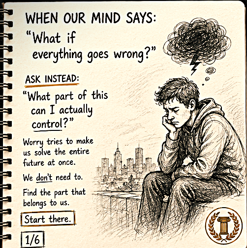 osespecial1's tweet photo. We ask ourselves questions every day that quietly make anxiety worse.

“What if I fail?”

“What if they reject me?”

“What if I make the wrong decision?”

Here are 6 better questions to ask when our mind starts working against us: 🧵 https://t.co/FlFt48pgkn