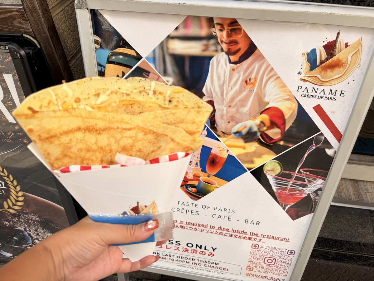 nonono_quesera3's tweet photo. もう寝る時間だね🥺
フランス人たちの本気クレープが食べられる大阪・心斎橋のPANAME Crêpes de Paris and Café Bar OSAKAの激うまサーモンクレープを置いておくね！ https://t.co/KiC7q4qhkc