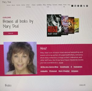 Mary_Deal's tweet photo. I have a new website dedicated only to #writing endeavors. I #promote other #writers. If you wish to have a free interview, just ask. #books #writers #authors #writersgain #publishing https://t.co/Q99wbEDJl0 https://t.co/rKI6xGjqbU