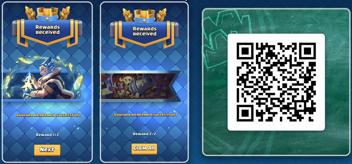 Dcmat's tweet photo. 🎁 NEW FREE Clash Royale Reward 🎁

Claim a Hero Ice Wizard Banner set!

Scan the QR code or just tap the link: https://t.co/bwRnda5oRr

Follow so you never miss a free reward! https://t.co/hOLPo4gdFt