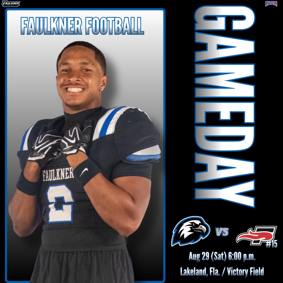 FaulknerATHL's tweet photo. A new season begins tonight in Lakeland. This season means more! #QL12 #ForeveranEagle

🆚 No. 15 Southeastern
⏰ 6:00 p.m. CT
📍 Victory Field

https://t.co/kpuUhWgwGG
https://t.co/LLDGvstMrd https://t.co/O8oK8KfnM1