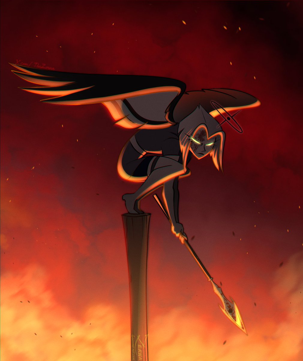 TheZerna's tweet photo. The Herald of Death. If you make eye contact, you're next...

Been really fun to draw Lute lately :') #HazbinHotel https://t.co/QfU8q5s9ZG
