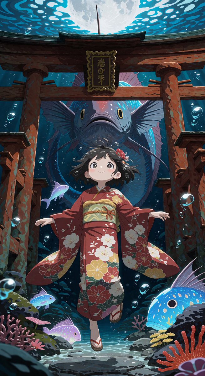 mimane_ai's tweet photo. #AI月下幻想
本来はこちらを投稿すべきだったですね・・💦
深海魚の会場だということを見落としていましたたたた https://t.co/uAZvXifgUF