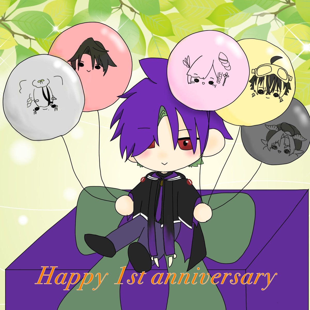 ononyanko's tweet photo. Happy 1st Anniversary 💐💐

#グラアート https://t.co/xcusxovPLP