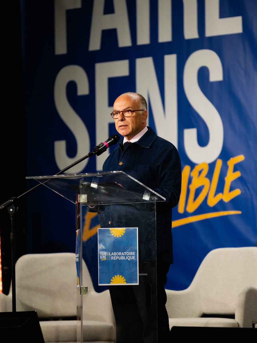 LabRepublique's tweet photo. 🇫🇷 « Quelle coalition pour quelle réconciliation républicaine ? » : Bernard Cazeneuve, ancien Premier ministre, était l'invité de l'Université d'été

Un diagnostic sans concession sur les fractures territoriales et politiques du pays, et un appel exigeant à la réconciliation républicaine, à la vérité et au courage politique.

📍 Salle des Fêtes, Sens
🗓️ Samedi 29 août

#FaireSensEnsemble #Sens2026 #LabDeLaRépublique

@BCazeneuve @jmblanquer
