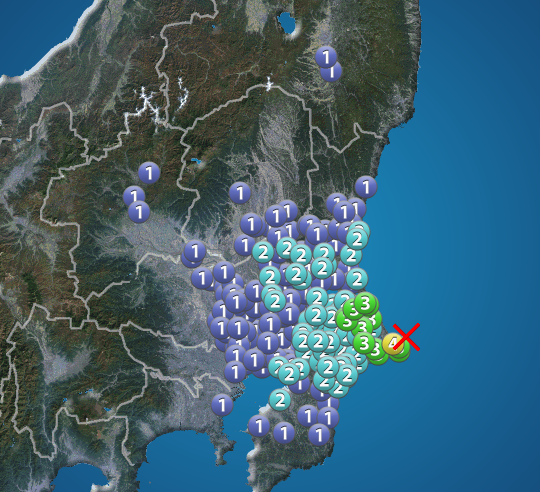 wni_jp's tweet photo. 【地震情報】
8月30日 0:17 震度4
震源：千葉県東方沖 M4.8 深さ約30km
この地震による津波の心配はありません。
https://t.co/7MMj7cTqmA https://t.co/HLhFNlGBv6