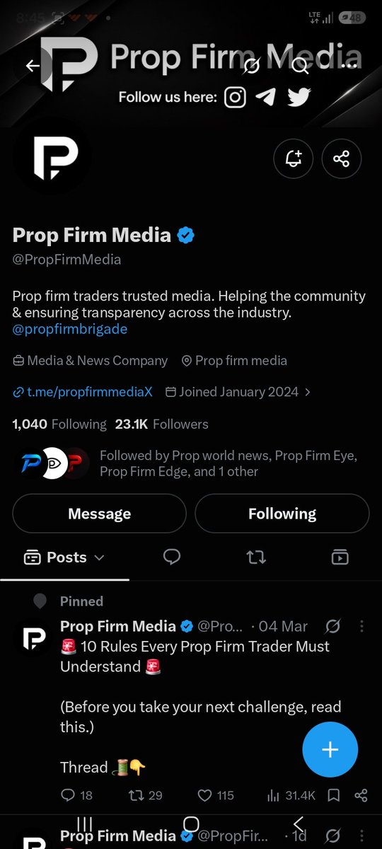 aditya_fx1's tweet photo. @propworldnews @fundedsquad @ajwadthefalcon @Propfirmedge @PropFirmsGuru https://t.co/MA8ZbGPCJk