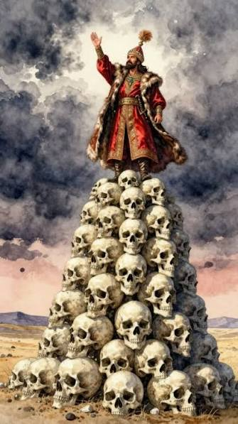 FORTRESSMAXXING's tweet photo. All great revolutionaries of history from Timur to Shah Ismail to Robespierre to Ataturk to Pol Pot to Khomeini watered the tree of civilization with the blood of the traitors and the goycattle.

To be a revolutionary means building skull towers of the parasites and their slaves. https://t.co/fQanvZ04tU