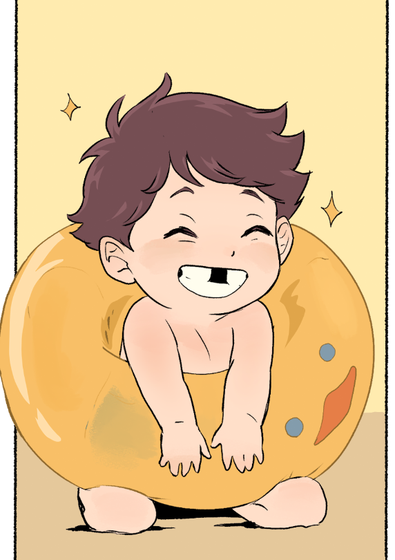 Neon_Gin's tweet photo. Baby Oikawa's blinding smile😭
#iwaoi https://t.co/8mrclGyHcd