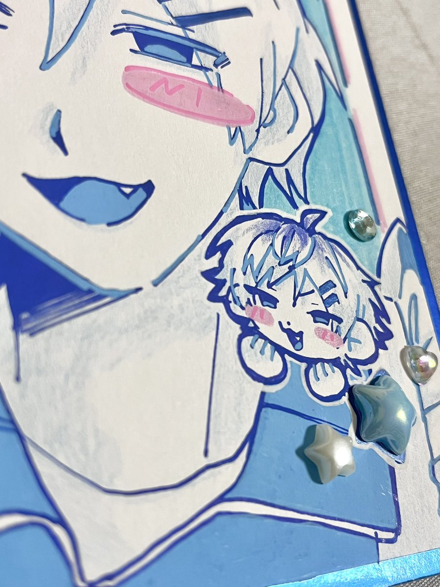 0mochi_020's tweet photo. メルカリで販売中です💙🩵 https://t.co/dek73rqQuc