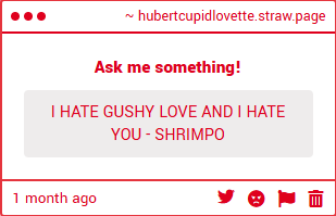 HuberttheCupid's tweet photo. I think I know who these two are from. Shrimpo, as hateful as the messages are, your bubble lettering isn't too bad! Love you, friend! https://t.co/G8JO96o8G3