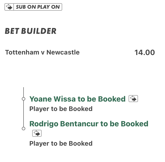 FoulPlayyz's tweet photo. Spurs v Newcastle 🟨 https://t.co/Ir3bKYcmiw