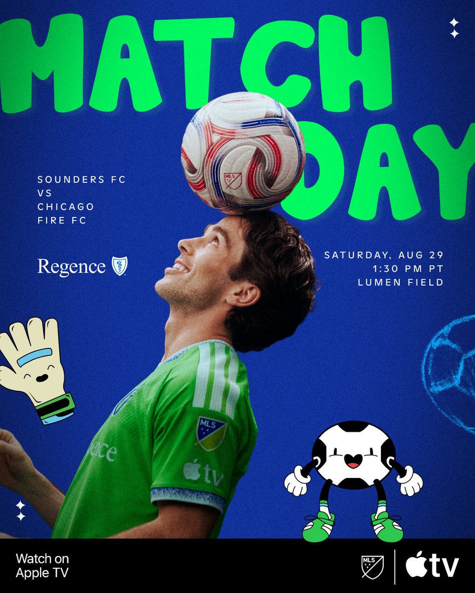 SoundersFC's tweet photo. IT'S MATCHDAY 🙌 https://t.co/1IhR1fQYAR