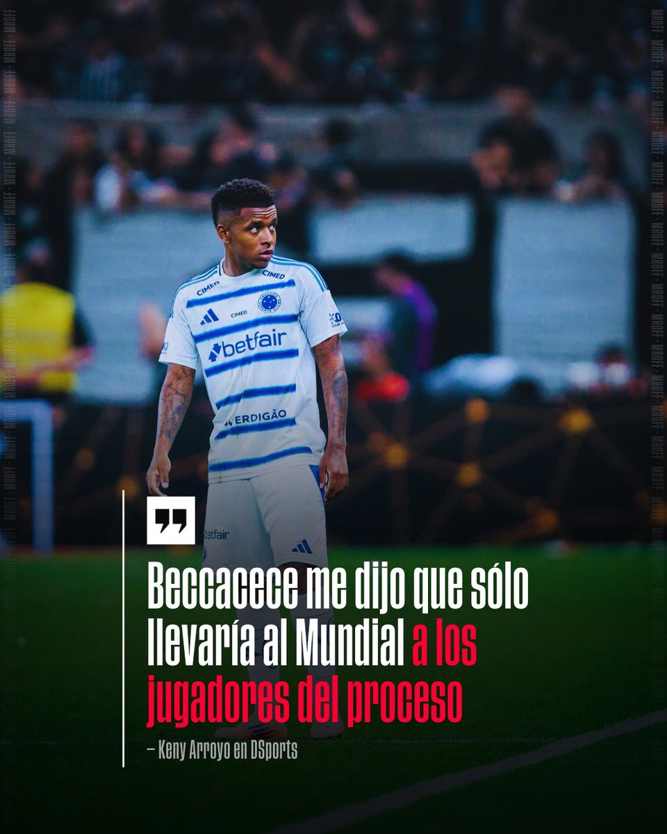 MrOFFSIDER's tweet photo. — Keny Arroyo: ‘Beccacece me dijo que solo llevaría al Mundial a los jugadores del proceso. Lo vi muy mal porque a la selección debes llevar a los que mejor están’. https://t.co/JtmruwA8U5