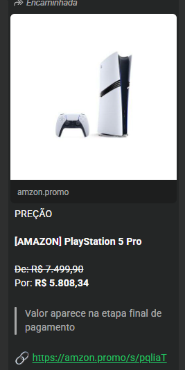 Pepepjl's tweet photo. @lucaspnunes1 @Jvitt_b @yayahuz um amigo mandou um link da amazon n tem 1 mes, tava 5800 na promoçao,tem q ser ligeiro q acaba muito rapido https://t.co/lLmlZdjTTk