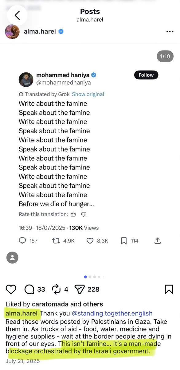 shibainusz's tweet photo. i love javier!!! and this director alma is also vocally pro-palestine https://t.co/ChVRYvSTBw