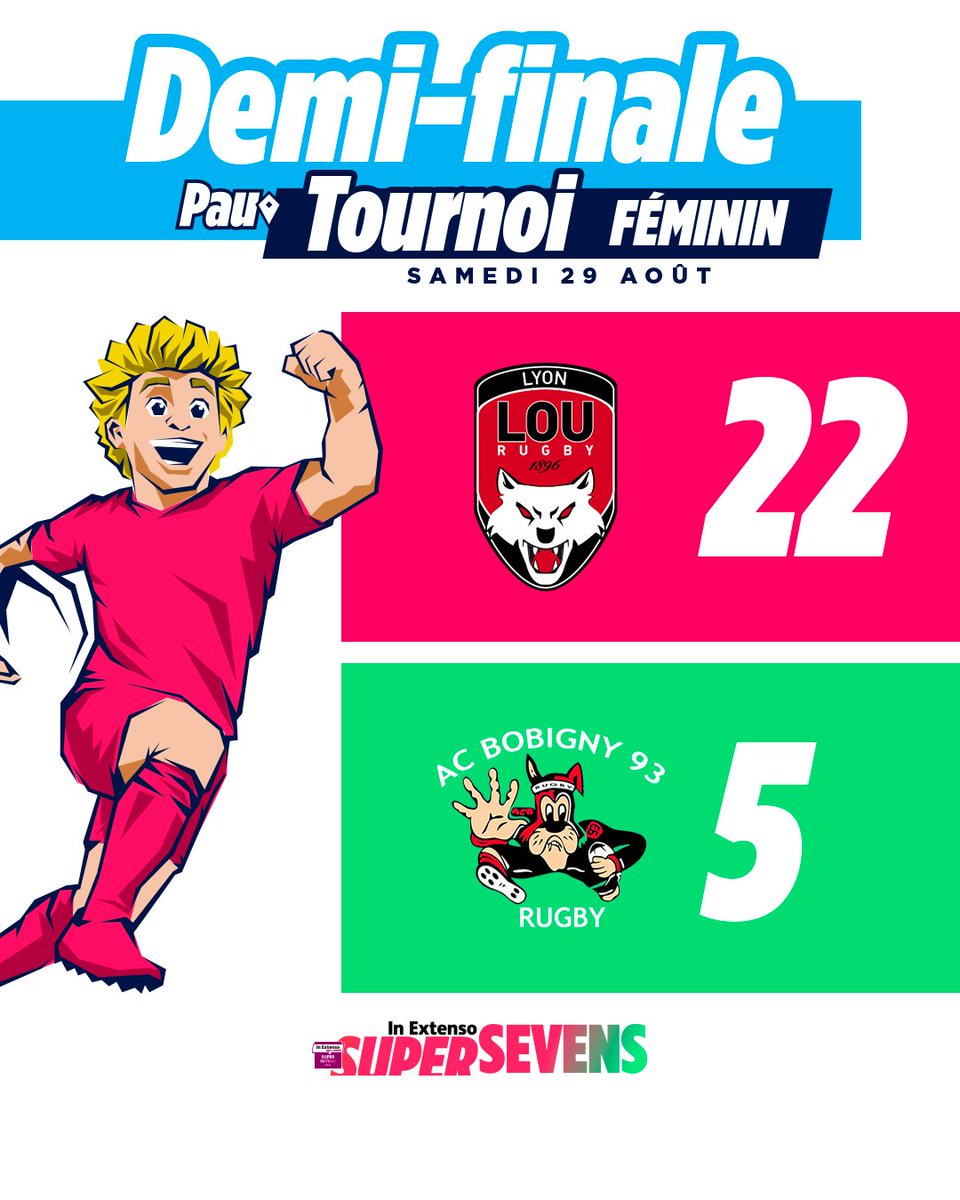 supersevens's tweet photo. 1/2 finale | Tournoi féminin
@LeLOURugby Féminin Sevens - @ACBobigny93 Féminin Sevens

#InExtensoSupersevens https://t.co/720ptSZzYz