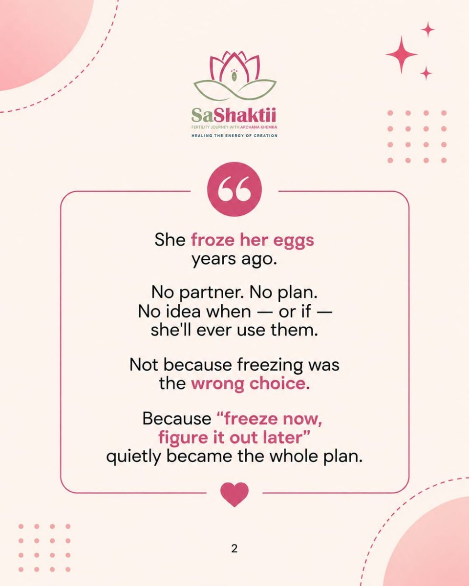 ArchanaKhemka99's tweet photo. "My kids are somewhere on this street."
She meant her frozen eggs. No plan for them since.
Still not clear on your why? Clarity Call — link in bio.
#ivf #eggfreezing https://t.co/9WtcWPr4O9