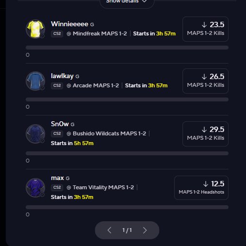 Dreamweaver_40's tweet photo. PrizePicks Cs2 10x

1u

I actually love this slip so much

fav 2 are max winnieeee

Tap in: https://t.co/QVwLSxSUSF

#prizepicks #gamblingx  #cs2 https://t.co/wKS9CjsOGp
