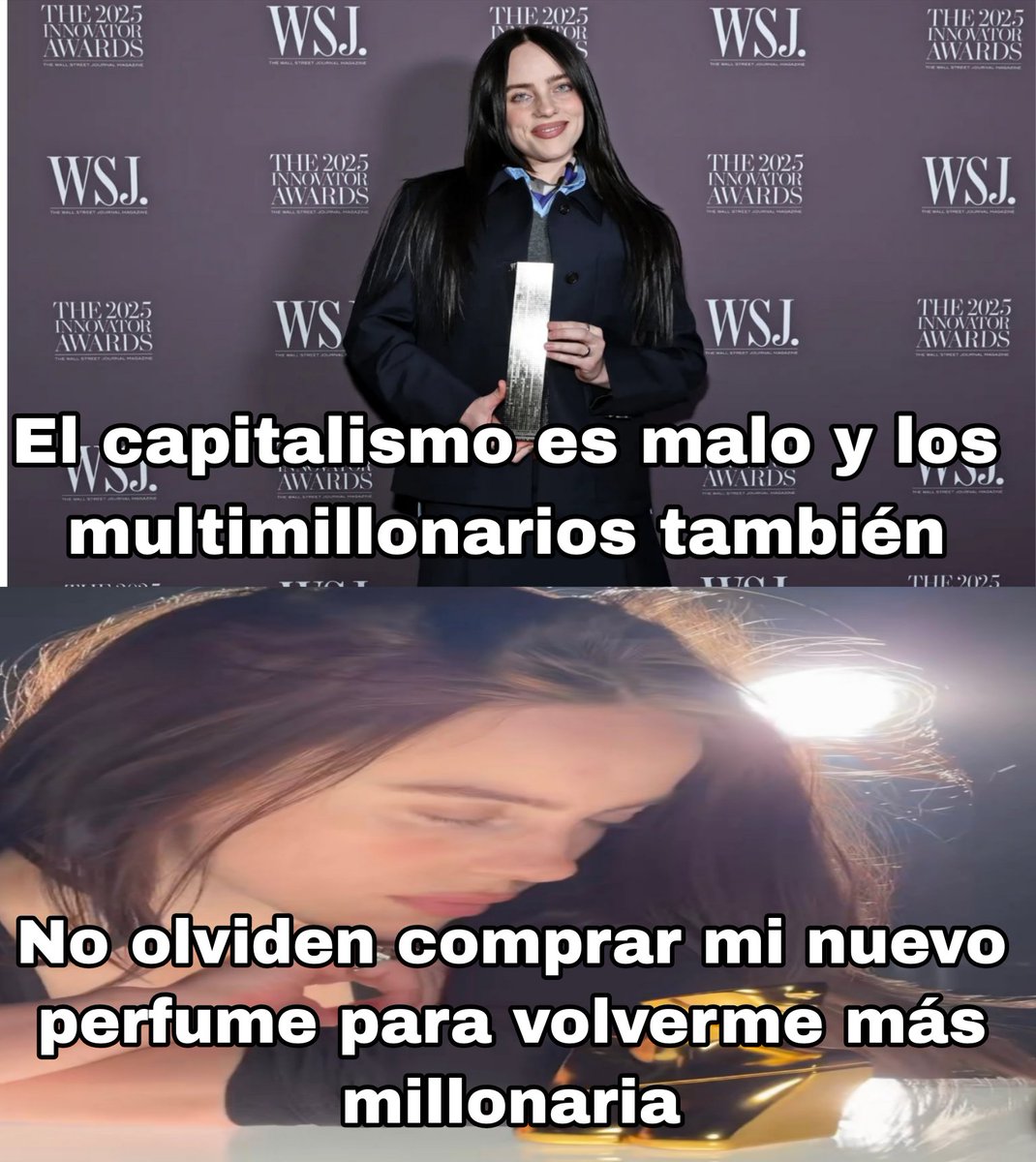 NoVive_Socialis's tweet photo. Que hipócrita la Billie Eilish https://t.co/2Buw096K2W