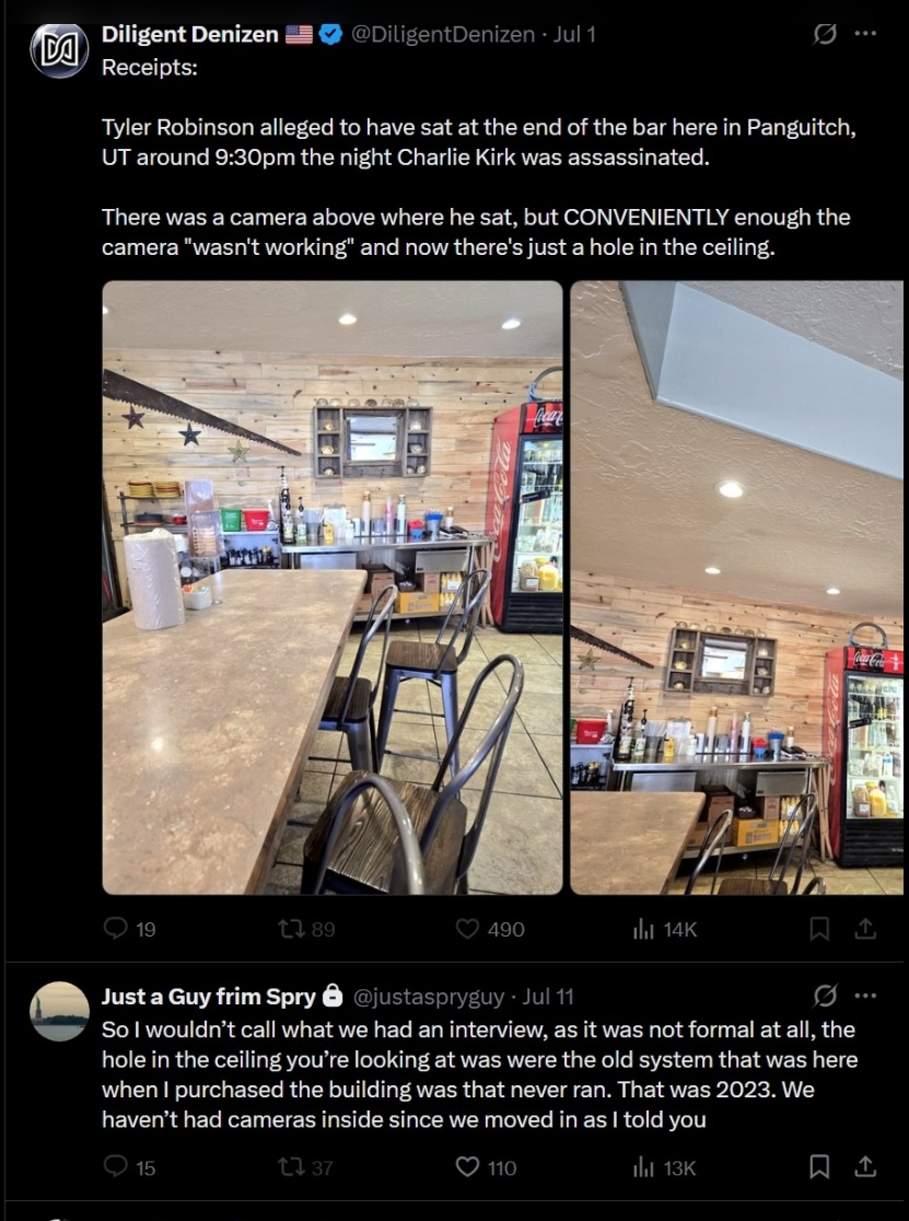 DOCMAGA1's tweet photo. The cult says the owner of the Steakhouse does not follow me, I have no proof and cannot prove he follows me. WELL, LOOKIE HERE...............Here is a reply to @DiligentDenizen initial post where the owner corrects Diligent reporting and here is a view of him following me today.

Receipts............😂😂😂  Keep in mind, that July 11 reply was well before I even got involved with Diligent. He knows the truth, no takers on my 250k bet either, he clearly has seen my other posts, Diligent, that 250k could buy quite a bit of Government CHEESE.........😂😂😂

The Kool-Aid's gone, the cups are empty, and the sun just came up over Jonestown. Welcome to the morning after.