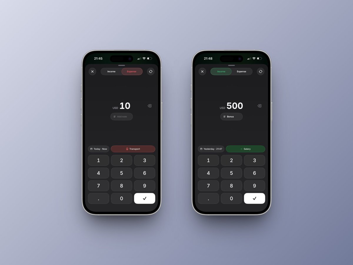 lakix0's tweet photo. Screens from personal financial tracking app I’m building.

@tryCasi https://t.co/sTCVx9q8Am