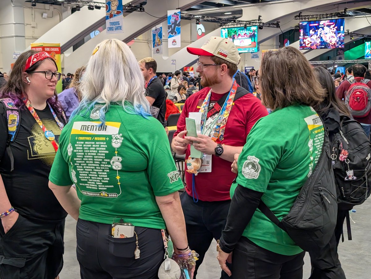 ParanoidOddish's tweet photo. The 2026 Worlds and #PokemonPXP experience is fantastic, thanks in no small part to hundreds of dedicated Pokémon Professors. Proud to walk anong them ❤️🖤🤍 #ThankYourJudge https://t.co/ItTxHWQNdF