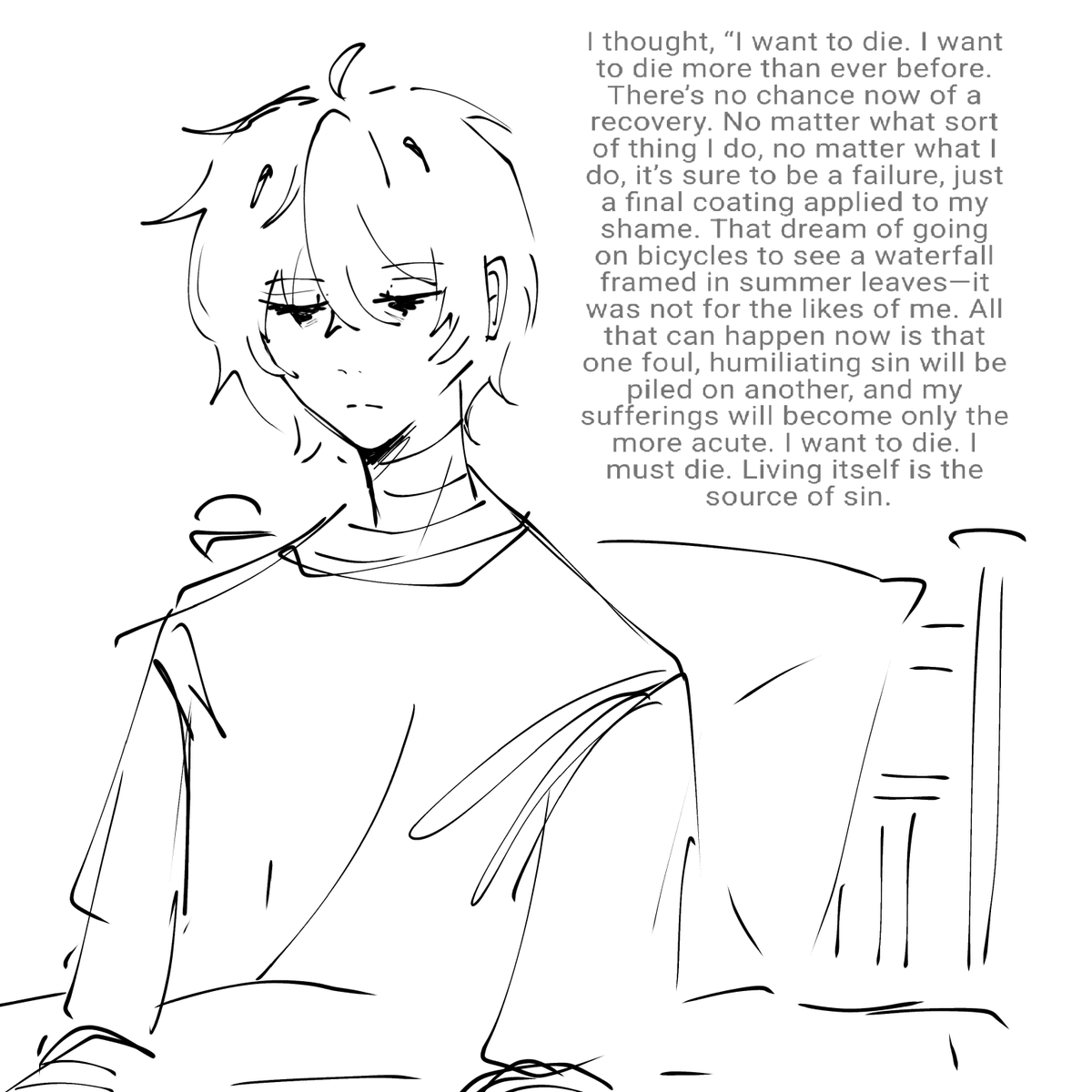 Nightixx66's tweet photo. Dazai didnt take a shower in days i know it im kafka asagiri https://t.co/KjTVtGHKtQ