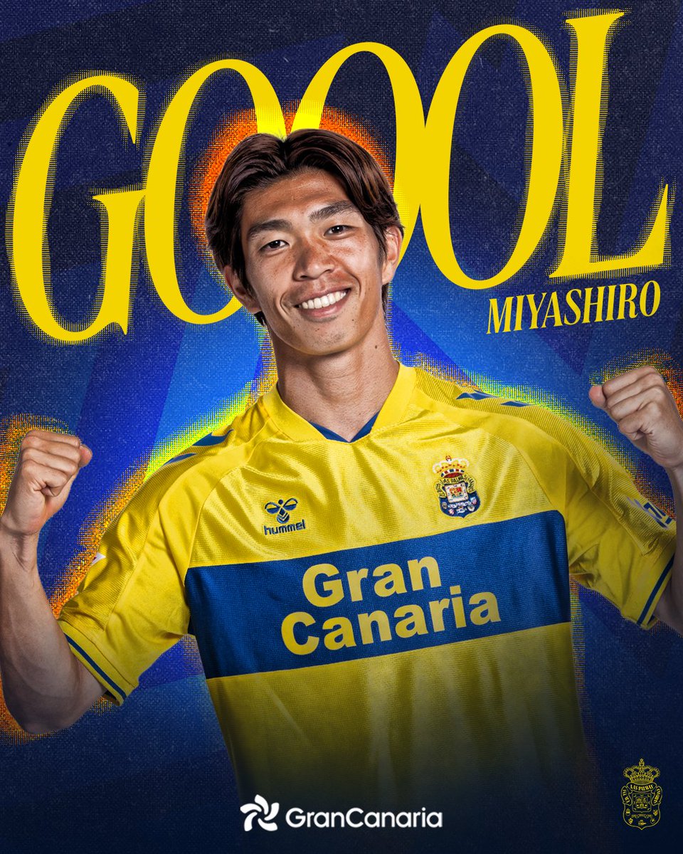 UDLP_Oficial's tweet photo. ⚽️ #GironaLasPalmas (4-2) | 85’ ¡GOOOOOOOOL DE MIYASHIROOO! 

#LaUniónHaceLasPalmas #SienteLaUnión https://t.co/uMm5KAvHov