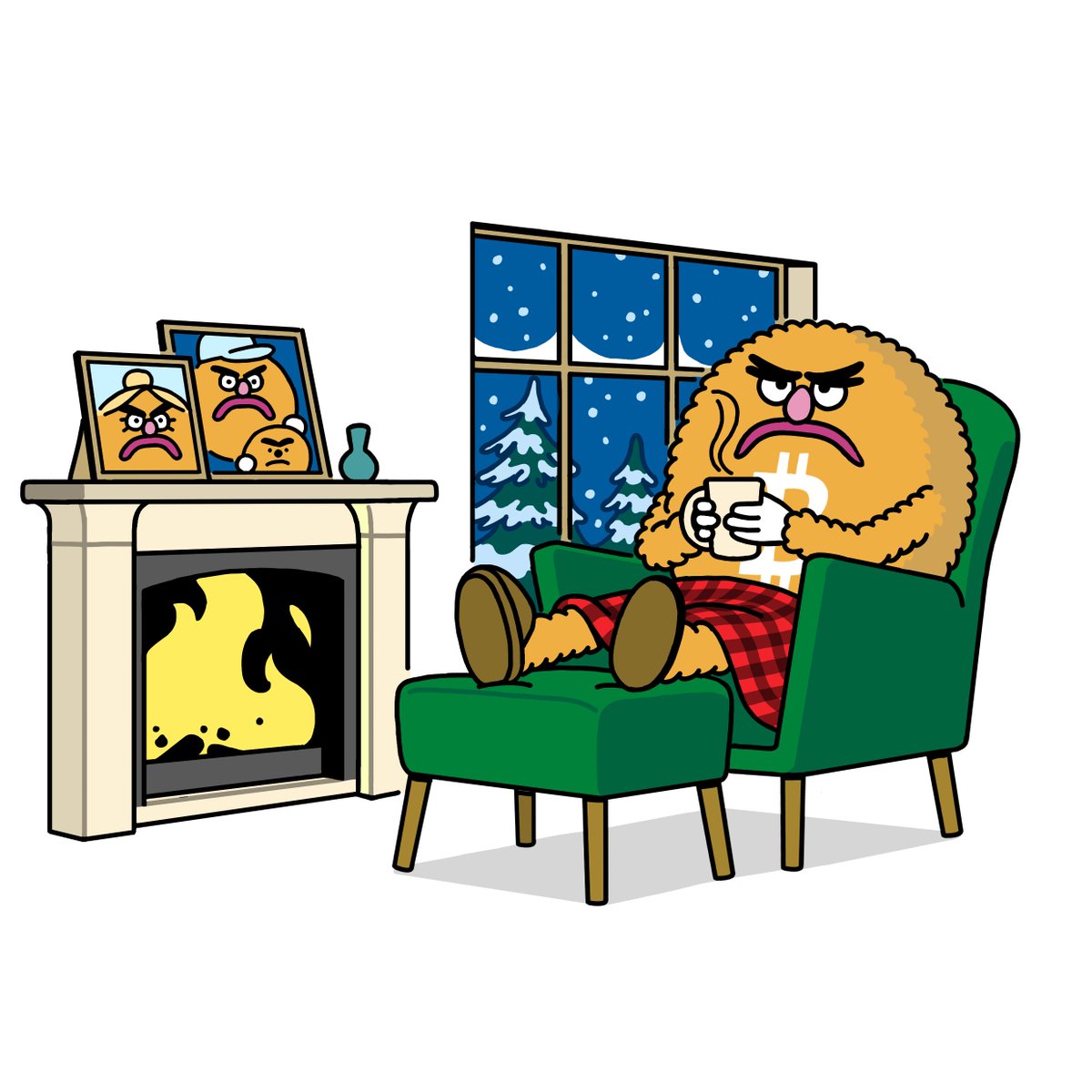 Thom_izi's tweet photo. @TimechainArtMag @calfa Proof of comfort. Bitcoin culture has officially reached the living room. https://t.co/5d7WhYTxt4