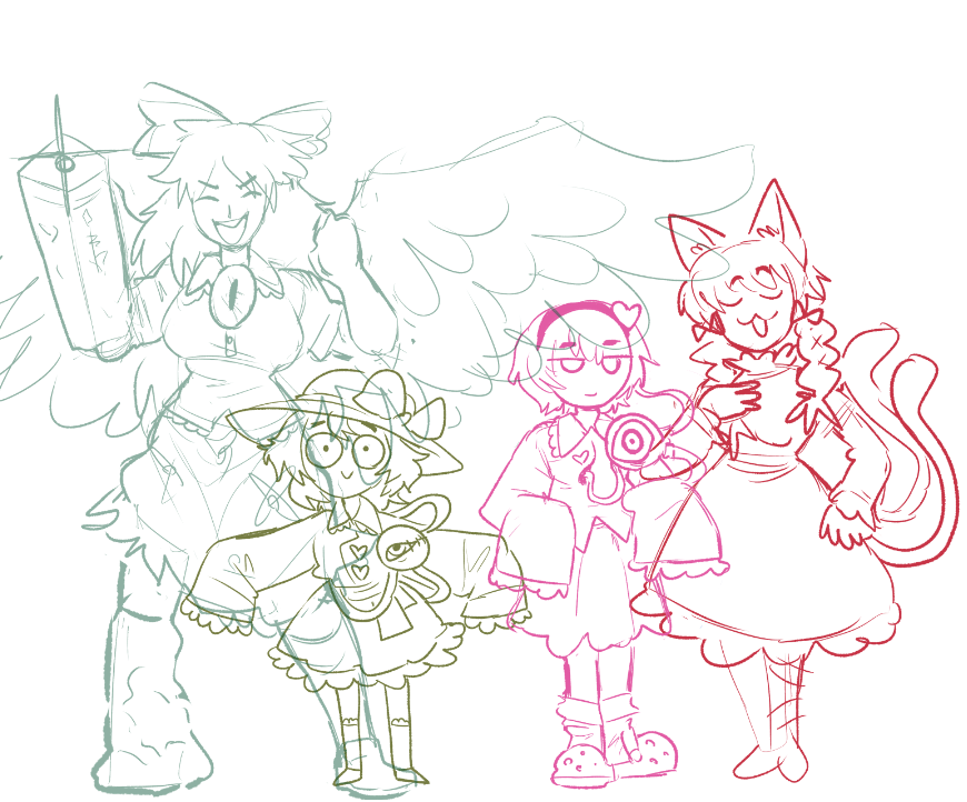JAPversus's tweet photo. some of the doodles from the stream https://t.co/wLDmi0lPiT